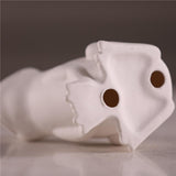 Maxbell Ceramic Frog Tabletop Display Sculpture Statue Art Ornament  12.5x7.8x13cm