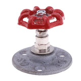 Maxbell Industrial Rustic Wall Mounted Hand Wheel Hook Coat Hook Key Holder Silver