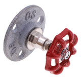 Maxbell Industrial Rustic Wall Mounted Hand Wheel Hook Coat Hook Key Holder Silver