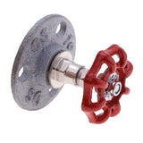 Maxbell Industrial Rustic Wall Mounted Hand Wheel Hook Coat Hook Key Holder Silver