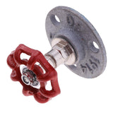 Maxbell Industrial Rustic Wall Mounted Hand Wheel Hook Coat Hook Key Holder Silver
