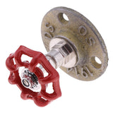 Maxbell Industrial Rustic Wall Mounted Hand Wheel Hook Coat Hook Key Holder Yellow