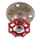 Maxbell Industrial Rustic Wall Mounted Hand Wheel Hook Coat Hook Key Holder Yellow