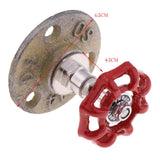 Maxbell Industrial Rustic Wall Mounted Hand Wheel Hook Coat Hook Key Holder Yellow