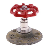 Maxbell Industrial Rustic Wall Mounted Hand Wheel Hook Coat Hook Key Holder Yellow