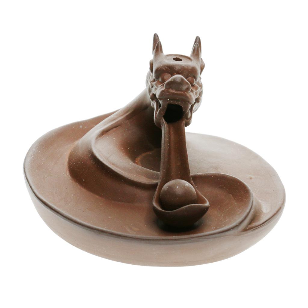 Porcelain Backflow Ceramic Sandalwood Incense Smoke Burner Holder Decor #1
