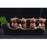 Maxbell Creative Porcelain Backflow Ceramic Incense Smoke Burner Holder Buddhist #2