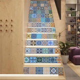 Maxbell 13Pcs 3D Self-adhesive Staircase Stair Riser Floor Sticker DIY Wall Decal #9
