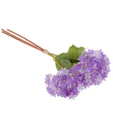 Mini Hydrangea Silk Flower Bouquet Arrangements Floral Decor Purple