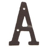 Cast Iron Creative DIY Door Plate Letter Label Sign Wall Decor Home Decor A