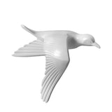 Maxbell  Creative Resin Seagull Shaped Bedroom TV Background Wall Decorations B White