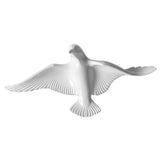 Maxbell  Creative Resin Seagull Shaped Bedroom TV Background Wall Decorations D White