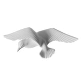 Maxbell  Creative Resin Seagull Shaped Bedroom TV Background Wall Decorations E White
