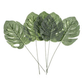 5PCS Large Artificial Leaf Faux Monstera Leaf Foliage Leaves Home Decor L