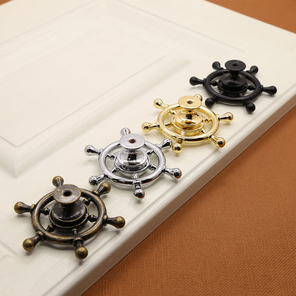 Maxbell  Creative Cabinet Drawer Door Pull Handle Furniture Hardware #3 Black Single