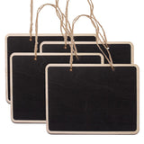 4Pcs Double Sided Mini Wooden Hanging Blackboard Message Chalkboard Tags #2