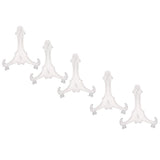 Plastic Folding Plate Display Easel Stand Photo Holder Rack Clear 10cm