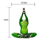 Resin Creative 3D Craft Frog Figurine Office Desk Car Dashboard Onament b