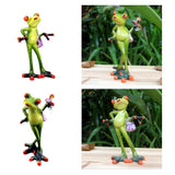 Resin Creative 3D Craft Frog Figurine Home Office Desktop Decoration #1