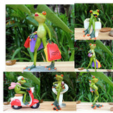 Max Resin Creative 3D Craft Frog Figurine Home Office Desktop Decoration #2