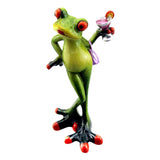 Max Resin Creative 3D Craft Frog Figurine Home Office Desktop Decoration #2