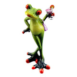 Max Resin Creative 3D Craft Frog Figurine Home Office Desktop Decoration #2