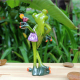 Max Resin Creative 3D Craft Frog Figurine Home Office Desktop Decoration #2