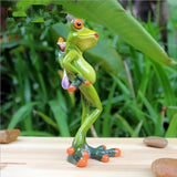 Max Resin Creative 3D Craft Frog Figurine Home Office Desktop Decoration #2