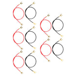 Max 10Pcs U-Shape Dual Fork Terminal Electrical Circuit Experiment Connect Cable