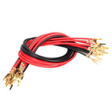 Max 10Pcs U-Shape Dual Fork Terminal Electrical Circuit Experiment Connect Cable