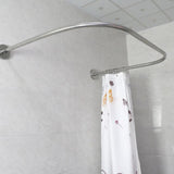 Max Expandable Curved Shower Curtain Rod 31-47inch Bath Tub Bathroom Bar Rod