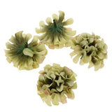 40Pieces 4.5cm Silk Lilac Flower Head Bud DIY Craft Wedding Clip Decor H