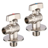 Maxbell G1/2 Brass Shower Shut off Faucet Valve Diverter Cold Hot Water Mixer Red Point