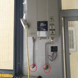 Maxbell G1/2 Brass Shower Shut off Faucet Valve Diverter Cold Hot Water Mixer Red Point