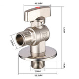 Maxbell G1/2 Brass Shower Shut off Faucet Valve Diverter Cold Hot Water Mixer Red Point