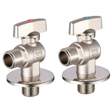 Maxbell G1/2 Brass Shower Shut off Faucet Valve Diverter Cold Hot Water Mixer Red Point