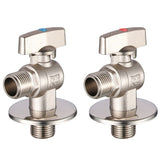 Maxbell G1/2 Brass Shower Shut off Faucet Valve Diverter Cold Hot Water Mixer Red Point