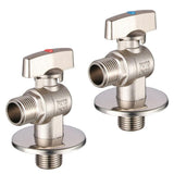 Maxbell G1/2 Brass Shower Shut off Faucet Valve Diverter Cold Hot Water Mixer Blue Point