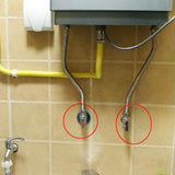 Maxbell G1/2 Brass Shower Shut off Faucet Valve Diverter Cold Hot Water Mixer Blue Point