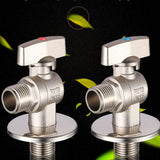 Maxbell G1/2 Brass Shower Shut off Faucet Valve Diverter Cold Hot Water Mixer Blue Point