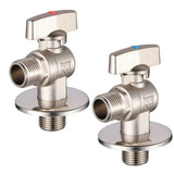 Maxbell G1/2 Brass Shower Shut off Faucet Valve Diverter Cold Hot Water Mixer Blue Point