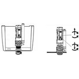 Maxbell Complete Toilet Tank Tank Repair Kits Toilet Fill Valve Flush Valve Flapper B