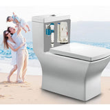 Maxbell Complete Toilet Tank Tank Repair Kits Toilet Fill Valve Flush Valve Flapper as described