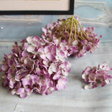 Artificial Hydrangea Silk Flower Flower Arrangements Purple