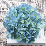 Max Artificial Hydrangea Silk Flower Flower Arrangements Dark Blue