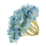 Max Artificial Hydrangea Silk Flower Flower Arrangements Dark Blue