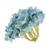 Max Artificial Hydrangea Silk Flower Flower Arrangements Dark Blue
