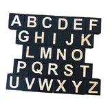 Max Wooden 26 English Alphabet Letters Kids Educational Toy Embellishenment c
