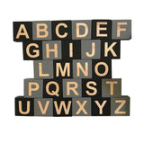 Max Wooden 26 English Alphabet Letters Kids Educational Toy Embellishenment e