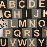 Max Wooden 26 English Alphabet Letters Kids Educational Toy Embellishenment e